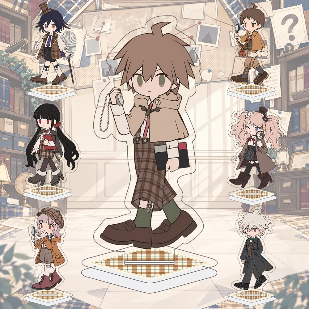 Danganronpa Anime Acrylic Standee Makoto Naegi Kyoko Kirigiri Nagito Komaeda Kokichi Oma Desk Decor Cartoon Character  keychain