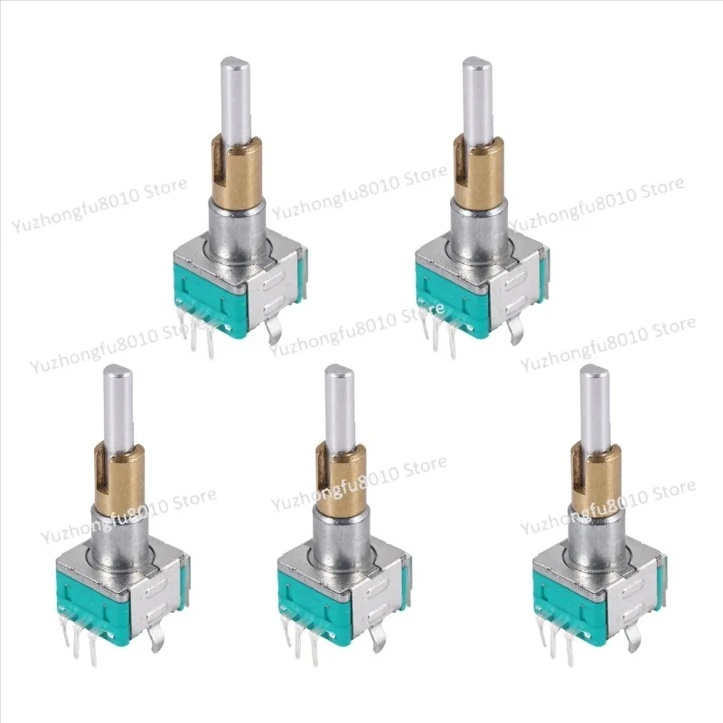 5PCS EC11EBB24C03 Dual Axis Encoder with Switch 25mm Handle 30 Positioning 15 Pulse Point