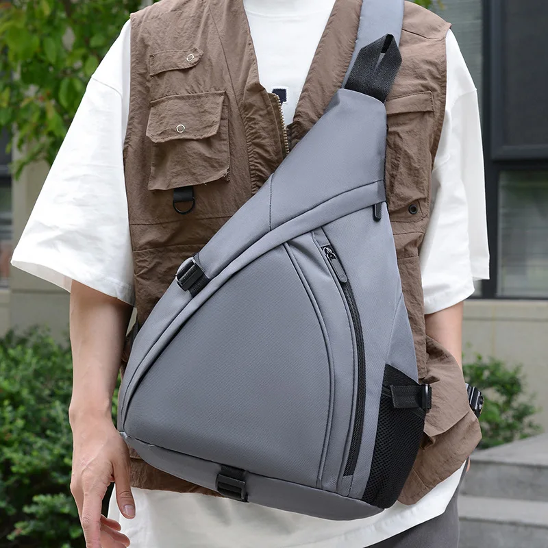 Chest Bag Large Capacity Casual Men Shoulder Bag Workwear Sling Bag Crossbody Bags Fashion New Outdoor Travel Durable Multi