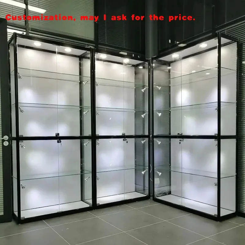 

custom.Aluminum Frame Glass showcase 4ft Display showcase
