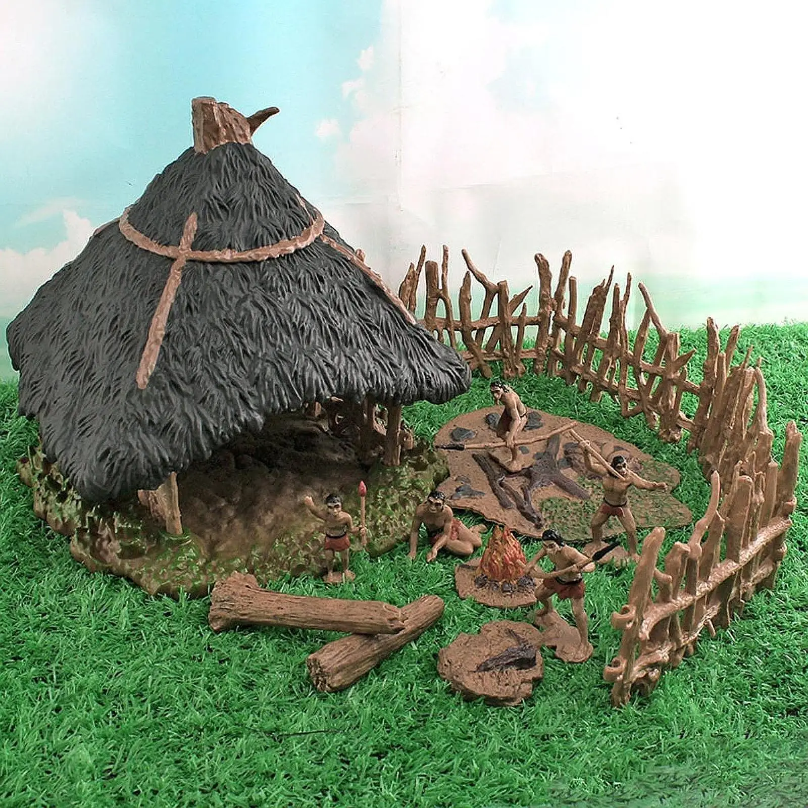 

Статуя примитивных людей, статуэтки, ремесла, примитивная сцена жизни, реквизит для сцены