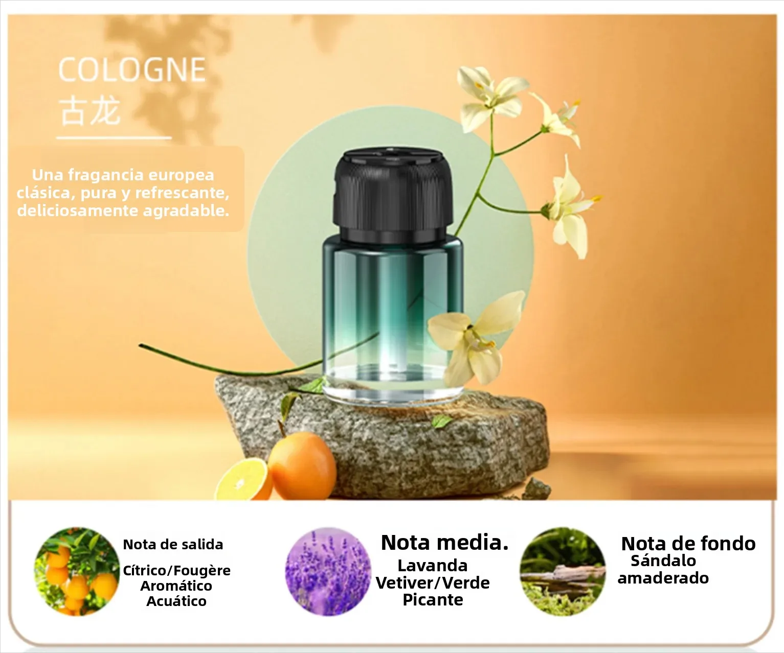 Difusor de Aromaterapia Inteligente para Coche con Mecha de Algodón Mejorada, Humidificador Automático para Coche, Eliminación de Olores, Difusor de Aroma para el Hogar