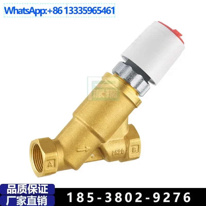 

Manufacturer Central Air Conditioning Electric Valve DN20 Threaded Electric Balance Valve Brass Electric Two-way Balance Valve