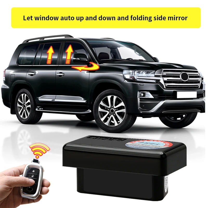 OBD Window Closer And Mirror Folder And Speed lock For Toyota Land Cruiser 200 LC 200 FJ200 2008-2015 2016-2022 Car Accessories