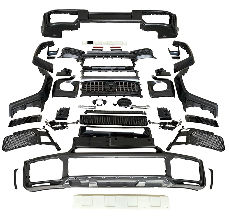 Car Body kits Bumper Radiator Grille Fog Lamp Frame For Benz W464 Upgrade Kits for Brabus