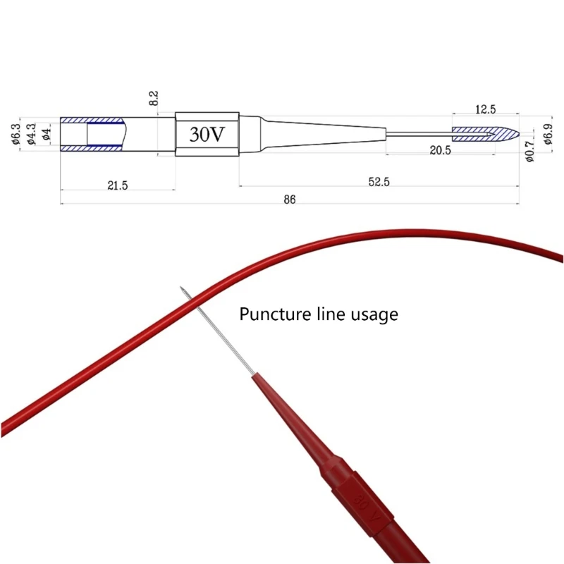 2025 New Multimeter Test Leads Set for Auto Circuit Diagnosis & Electronic Device Repair