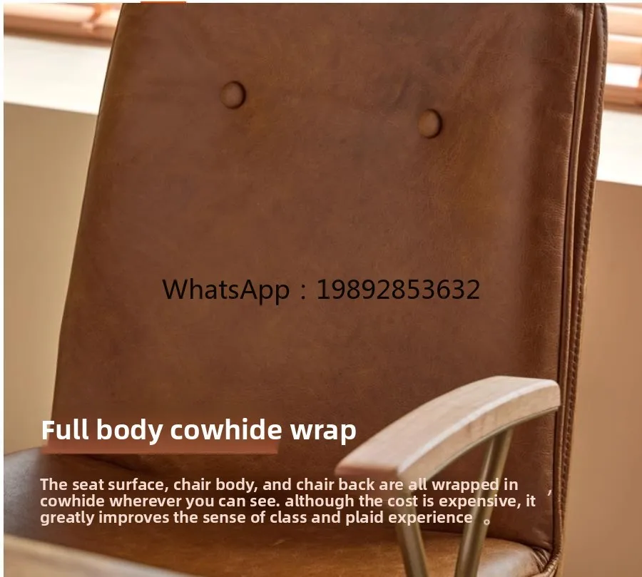 

Zz computer chair boss chair retro home office chair can lift waist ergonomics living room decoration vintage home decor