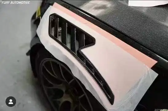 Para Serie 3 E92/E93 M3 2009-2013 estilo GT4 RS guardabarros delanteros de fibra de carbono Real de alta calidad personalizados