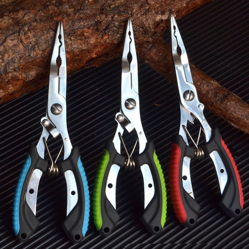 

1Pc Fish Pliers with Anti-slip Handle Multi-functional Stainless Steel Hand Pliers For Cutting Fishing Line Fishing Tools