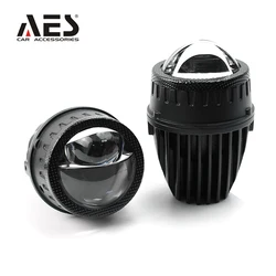 AES Q2M Laser Design Bi LED 58W 6000K/Tri Color 3000K+4300K+6000K Fog Light for Toyota LED Fog Projector Lens for Car Motocycle
