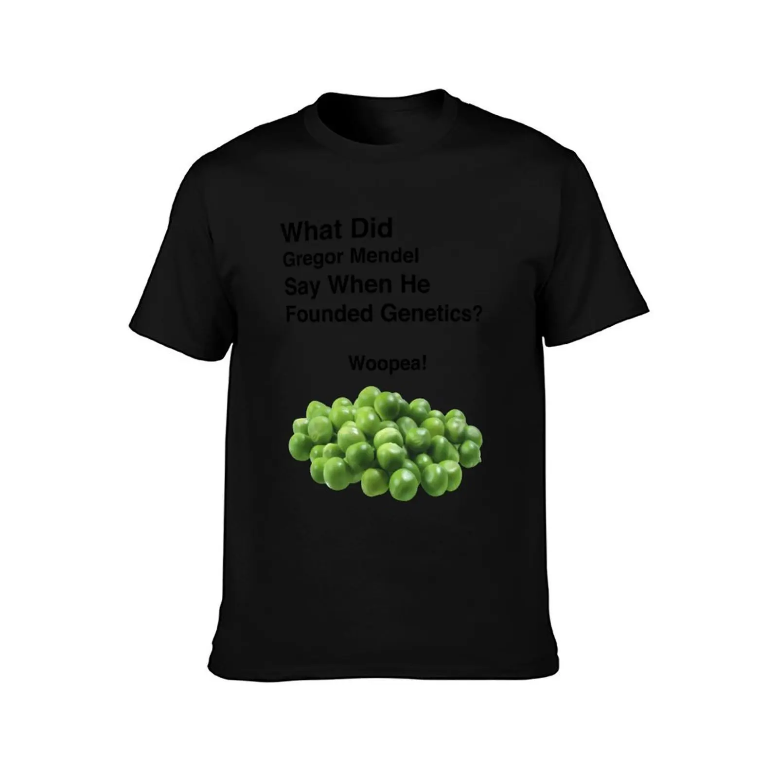 Gregor Mendel - Joke - Biology T-Shirt Summer Casual Cotton Tee Oversized Streetwear Tops Vintage Graphic Print 100% Cotton