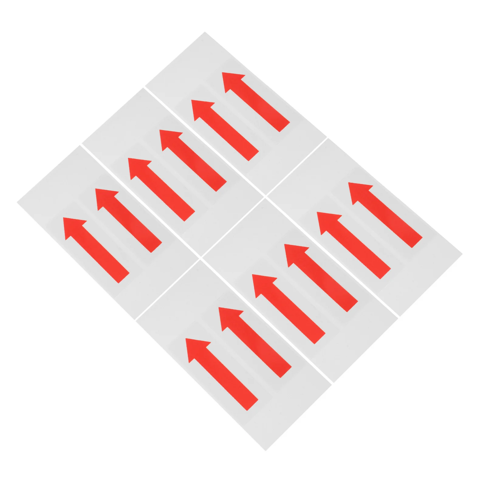 6Pcs Direction Arrow Stickers Easy Stick Strong Adhesion Long Lasting Office Factory Safety Warning Decals