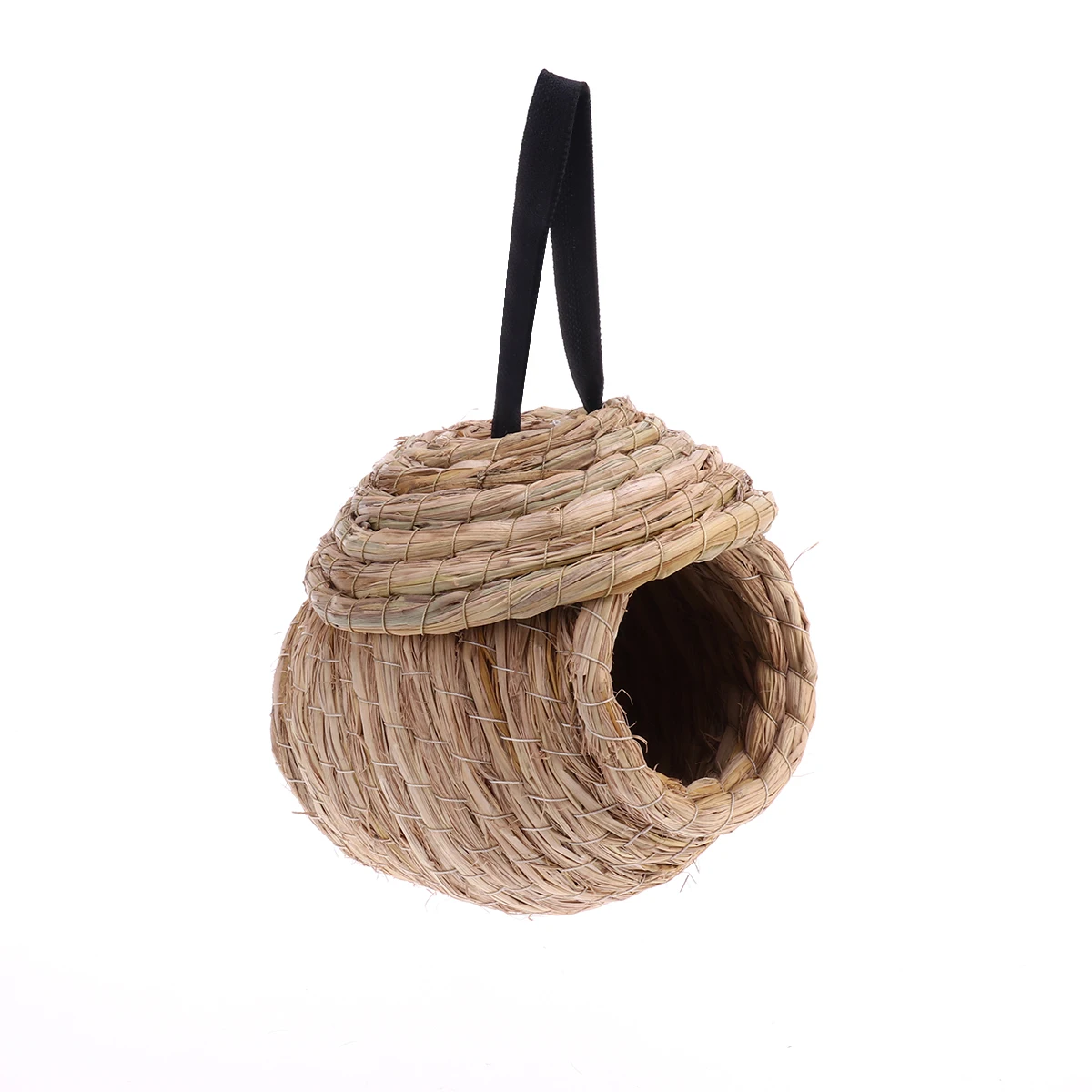 

Natural Handwoven Bird Nest Parakeets Small Pets, Straw Handmade Nest Cage, Safe Birds, Durable Eco-Friendly Bird