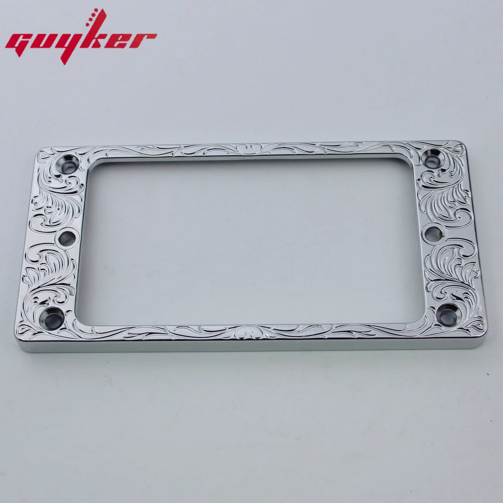 1 PCS Pickup Mounting Rings for Humbucker Pickups Cover Frame Flat Top Floral Pattern Electric Guitar PR008