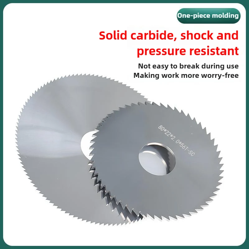 Tungsten Steel Milling Blade Solid Carbide Circular Saw Blade Milling Cutter CNC Milling & Slotting Disc for Wood Metal Cutting