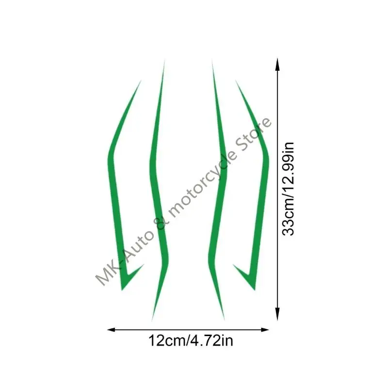 F62f farol motocicleta adesivo decorativo à prova d'água resistente a UV decalque adesivo para estética bicicleta