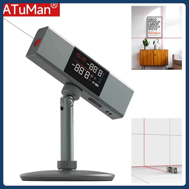 DUKA ATuMan LI1 Laser Casting Instrument Angle Meter Measure Tools Laser Protractor Digital Inclinometer 2 in 1 Angle Gauge