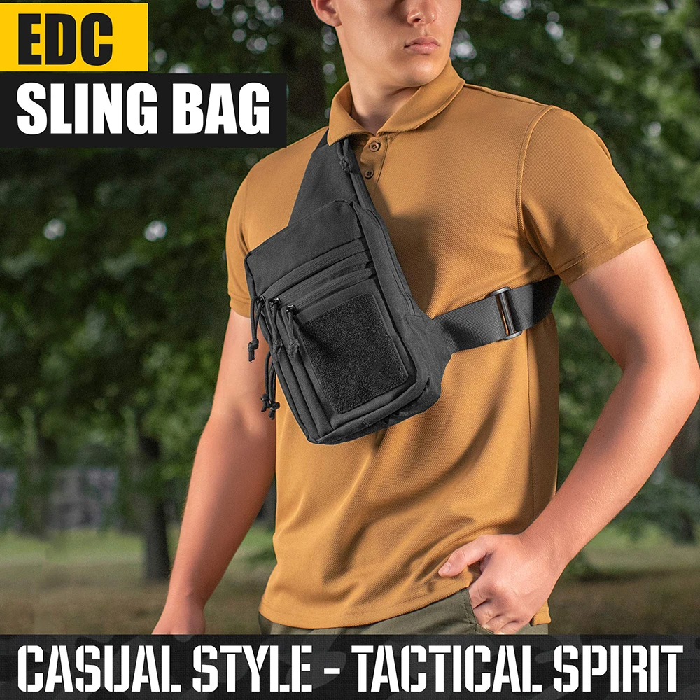 Tactical concealed pistol bag shoulder strap pistol holster shoulder chest bag left and right outdoor