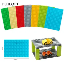 12x16 Dots Big Size Building Blocks Base Plate Compatible Large Bricks Plastic Educational Creative Toys for Children Kid Gifts