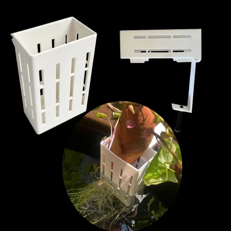 2026NEW 1Pcs Hydroponic Support Basket Aquarium Planting Cup Hanging Water Grass Holder Aquatic Flower Pot Fish Tank Accessories