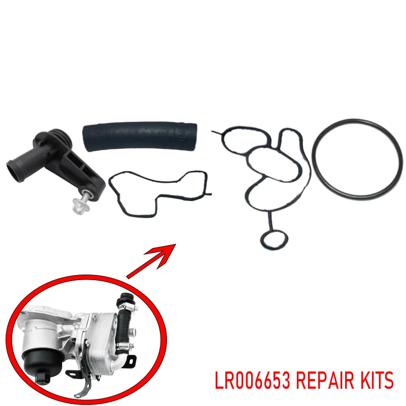 LR006653 LR021623 LR001262 New Oil Cooler Repair Kit for Land Rover