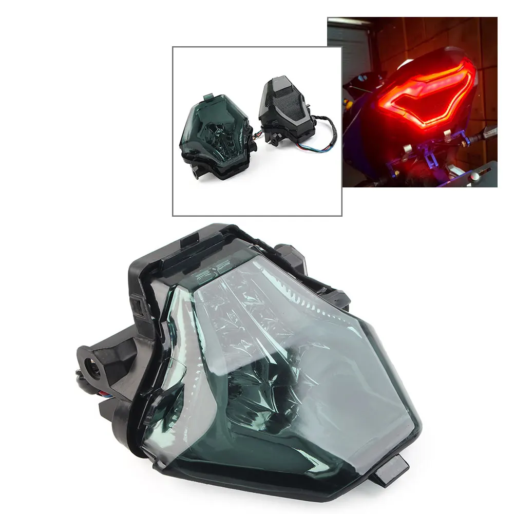 Motorcycle Integrated LED Tail Light Turn Signals For Yamaha YZF R3 R25 Y15ZR MT07 FZ07 LC150