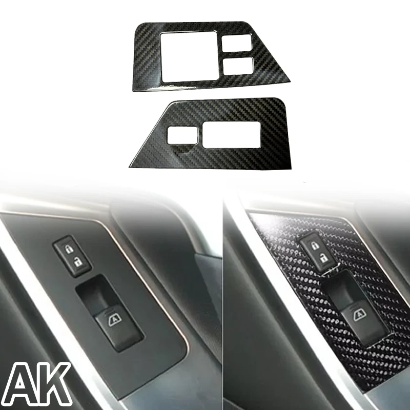 

For Nissan GTR R35 2008-2016 Real Carbon Fiber Window lift switch panel Car Interior Decorate Accessories