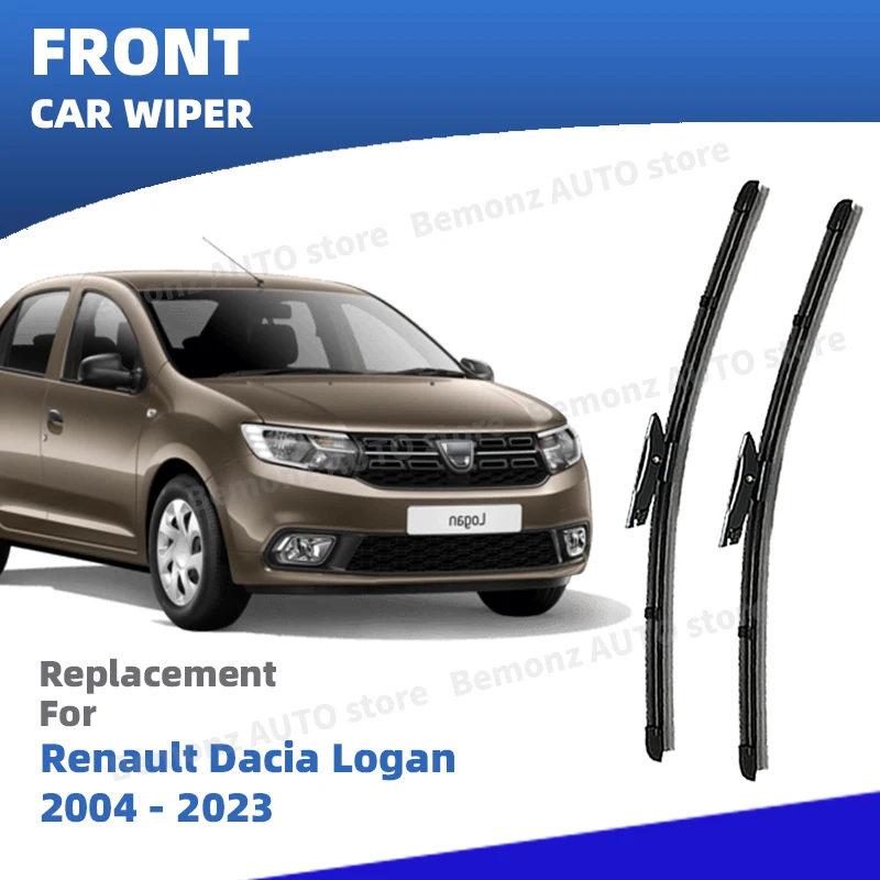 LHD Vorne Hinten Scheibenwischerblätter Für Renault Dacia Logan Symbol Taliant 2004-2023 Zubehör 2009 2014 2017 2019 2021