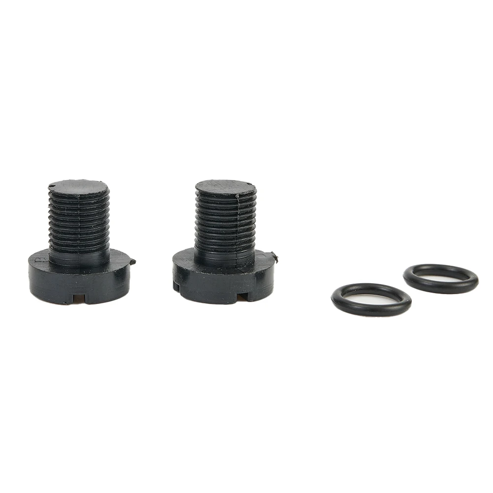 Useful Brand New Breather Valve Bolt Tool Radiator Adapter Converter Valve Bolts 2pcs ABS+Rubber Black Breather