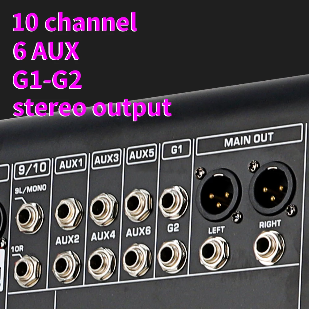 DJ Sound Controller Professional mixer 10/14-channel dual 99DSP stage performance USB MP3 Bluetooth audio mixer DJ Audio mixer