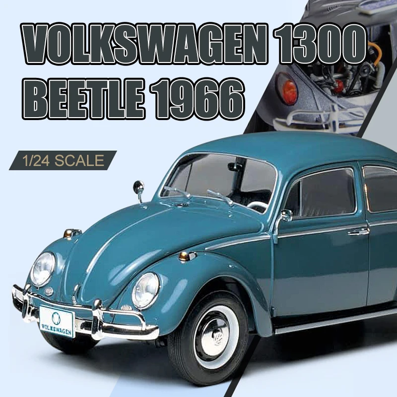 

TAMIYA Plastic assembly car scale model kit 24136 Beetle 1300 Sedan 1966 1/24 Toy DIY Collection