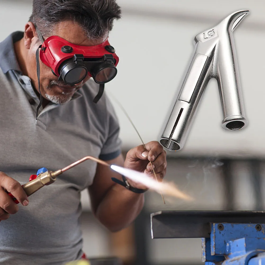 Speed Welding Nozzle Triangular Welding Tip for Vinyl Plastic Polypropylene PVC Round Y Hot Gun Head Torch Welding Supplies Tool