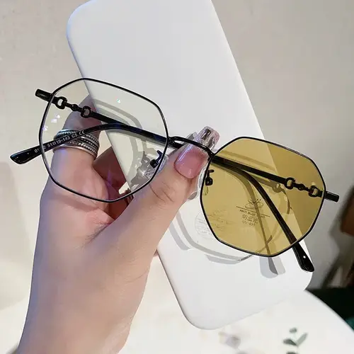Intelligent Color Changing Short Sight Glasses New Fashion Overaized Frame Myopia Sunglasses Prescription Photochromic Eyewear - Image 9
