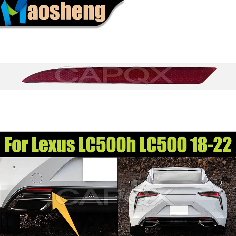 Rear Bumper Fog Lamp Reflector Light For Lexus LC500h LC500 2018 2019 2020 2021 2022 Rear Brake Fog Lamp Light