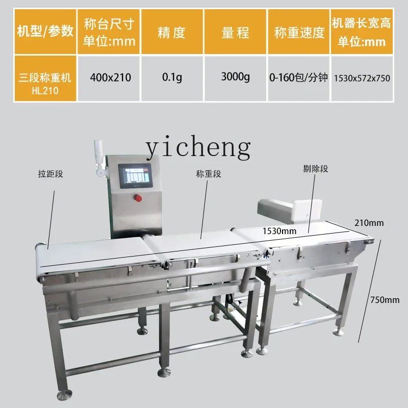 TQH accessories assembly line automatic check scale dynamic weighing machine weight sorting machine check machine re-check scale
