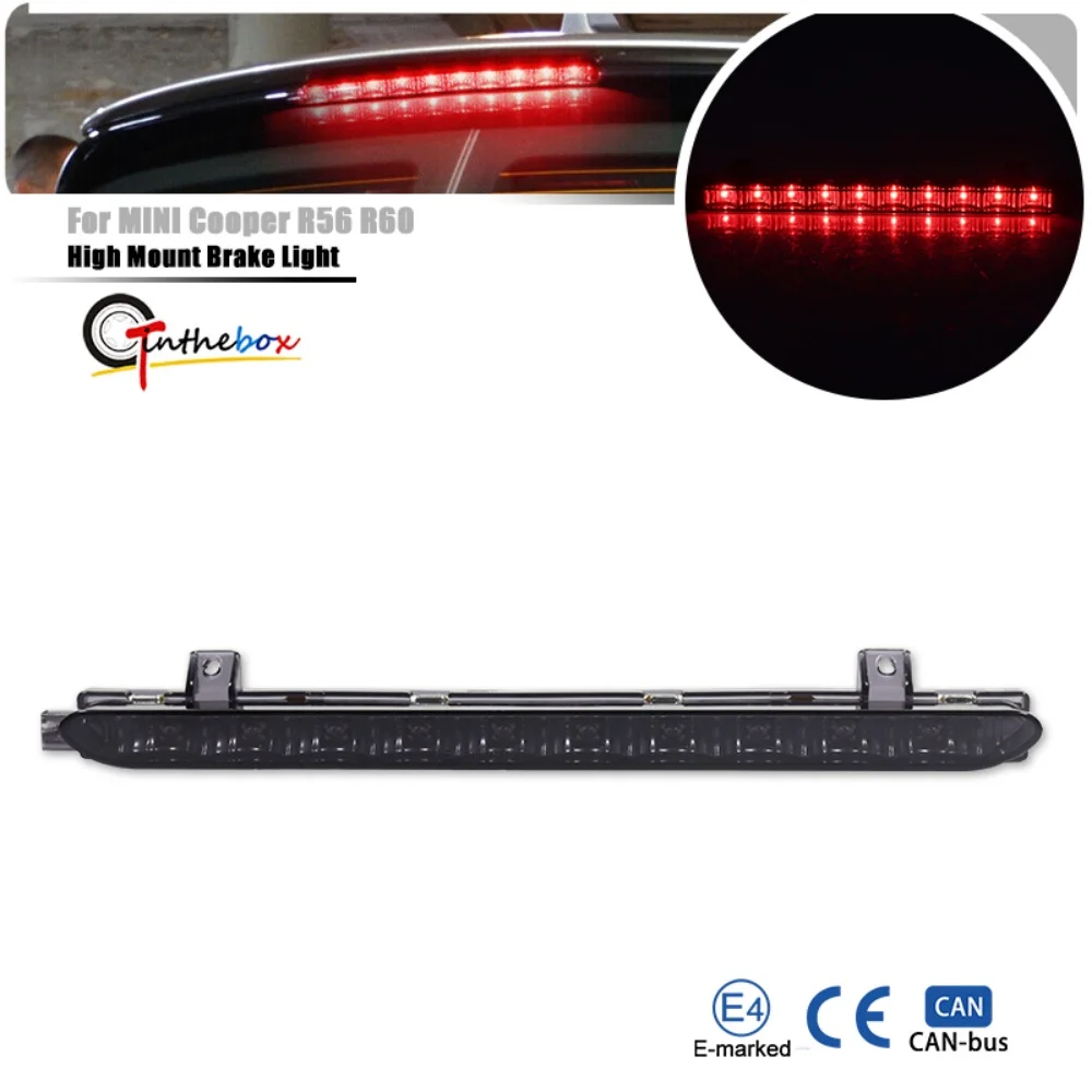 1PC Red LED Car 3rd Brake Light High Mount Brake Stop Light For MINI Cooper R56 R57 R58 R60 2007-2014 & F54 F55 F56 2014/2015-up
