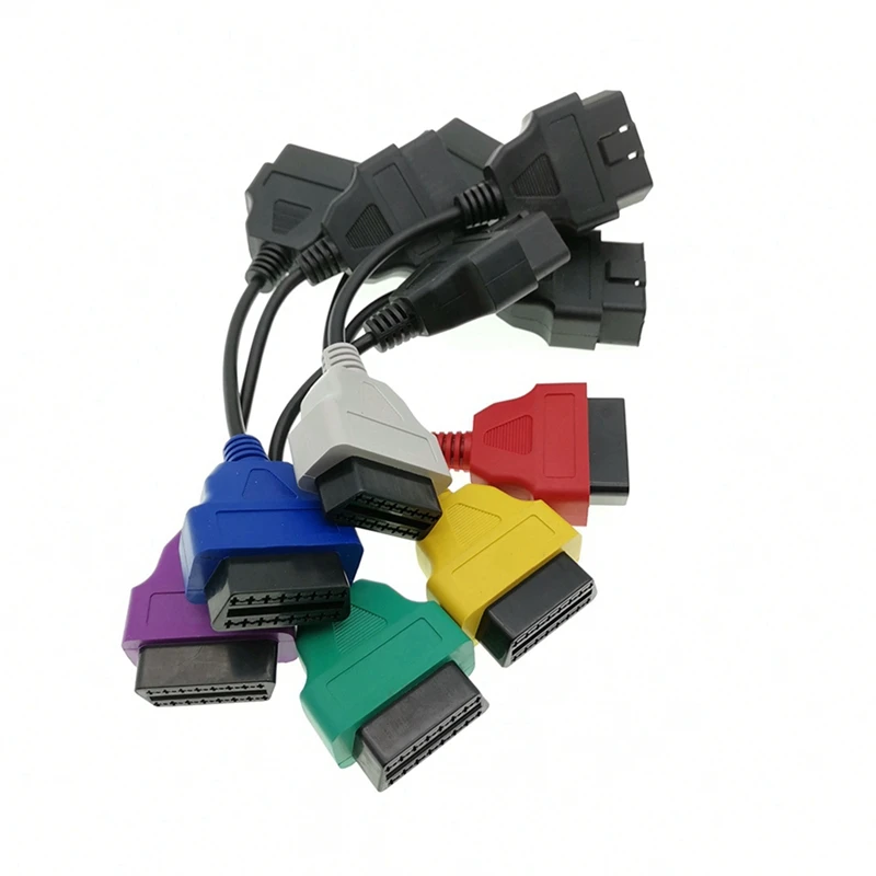 For Fiat ECU Scan 6 Color Adapter Multiecuscan OBD 2 Connector Obd2 Scanner Diagnostic Cable