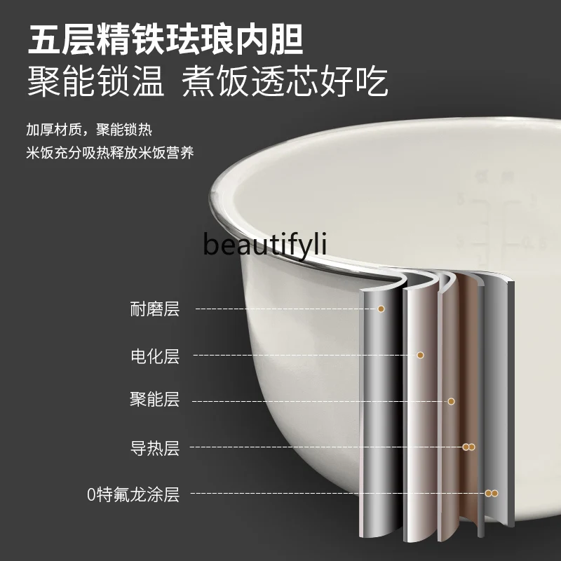 Household, rice cooker, multi-functional smart cooking pot