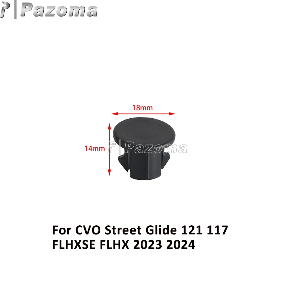 For Harley Touring CVO Street Glide 121 117 FLHXSE FLHX Motorcycle Inner Fairing Mirrors Plugs Kit Parts Black Plastic 2023 2024