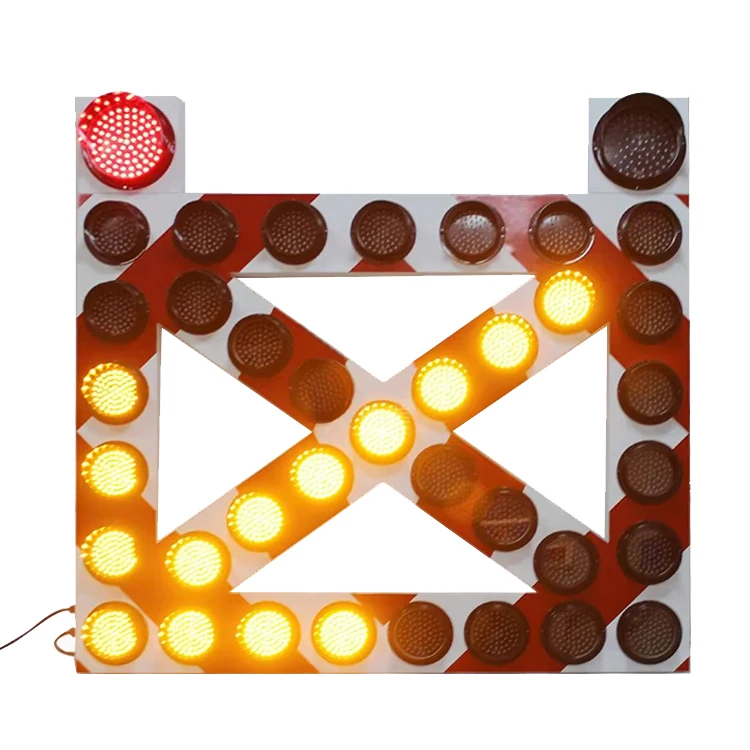 Custom Outdoor Road LED Traffic LED Flashing Indication Arrow Sign Trailer Moving Warning Flashing Sign Board