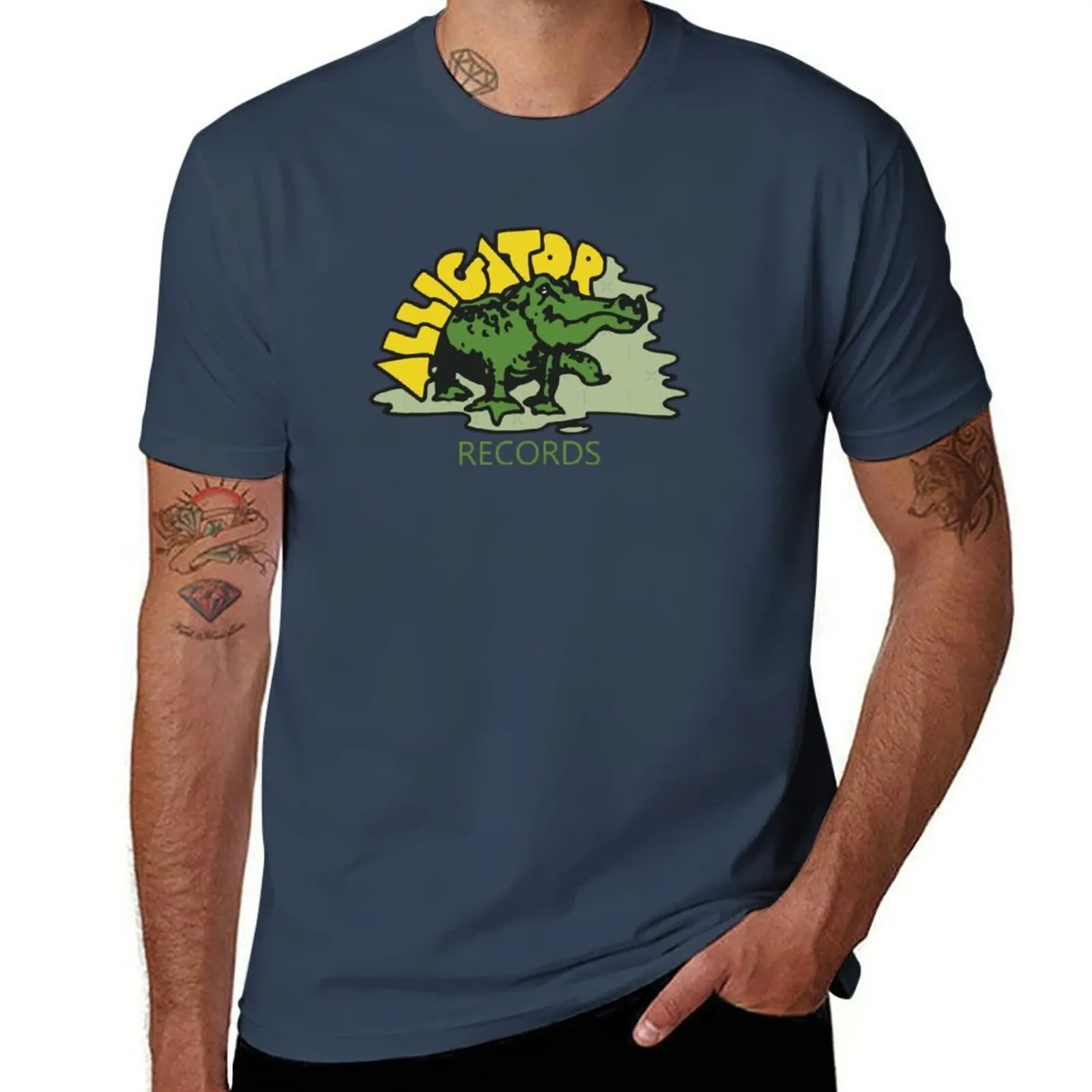 

alligator records T-Shirt cotton t shirt pack mens graphic t shirts T-Shirt