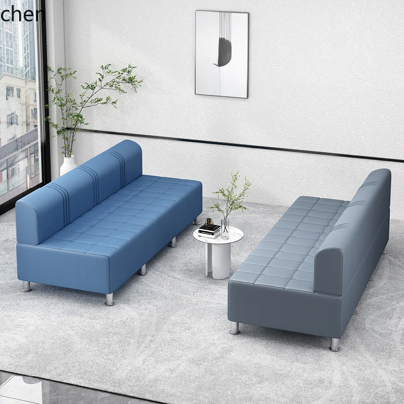 ZMLInternet celebrity hair salon rest waiting chair hair salon special barber shop sofa waiting area guest rest long row chair