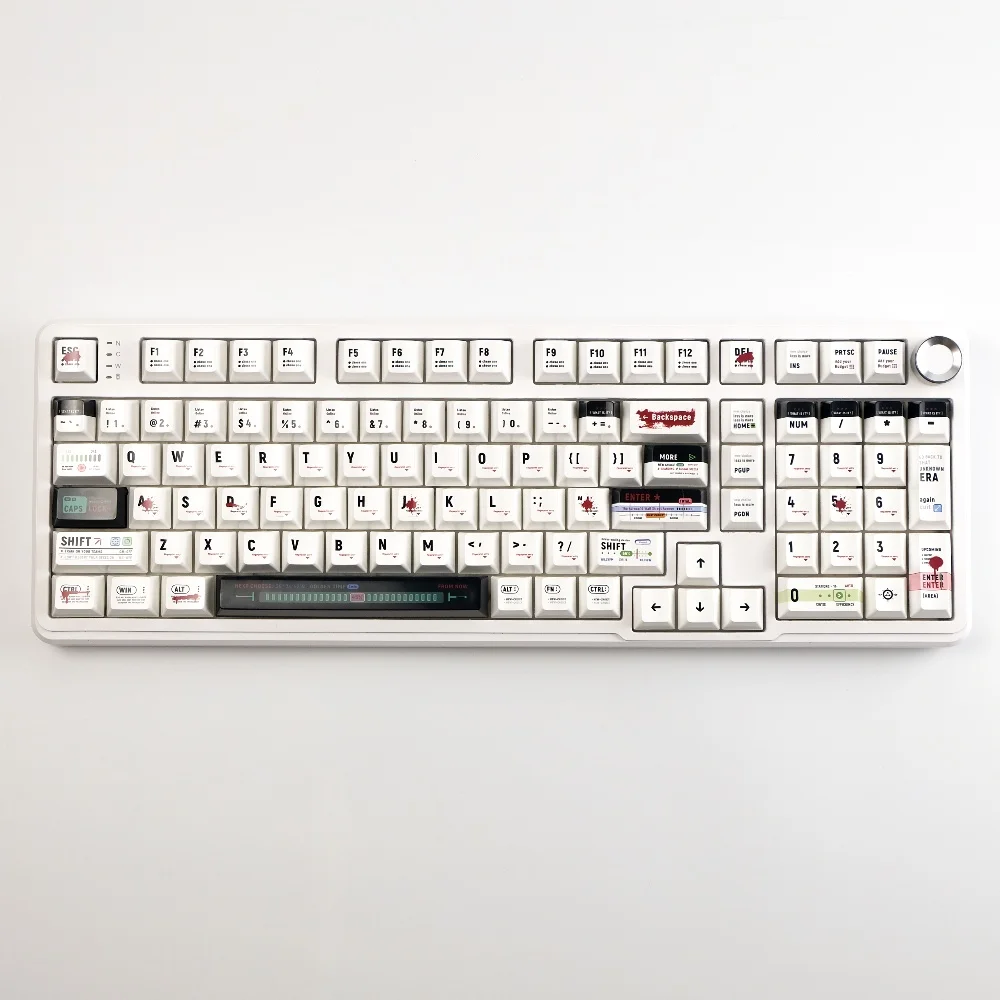 

Набор колпачков для ключей на тему биомиметической эпохи, персонализированные, по индивидуальному заказу, колпачки для ключей с сублимационным вишневым профилем из ПБТ, похожие на керамические глянцевые колпачки для клавиш