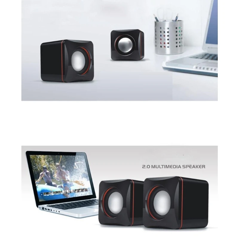 101Z Mini USB Computer Speaker Set Small Music Loudspeaker External Speaker for Desktop Computer Notebook Entertainment