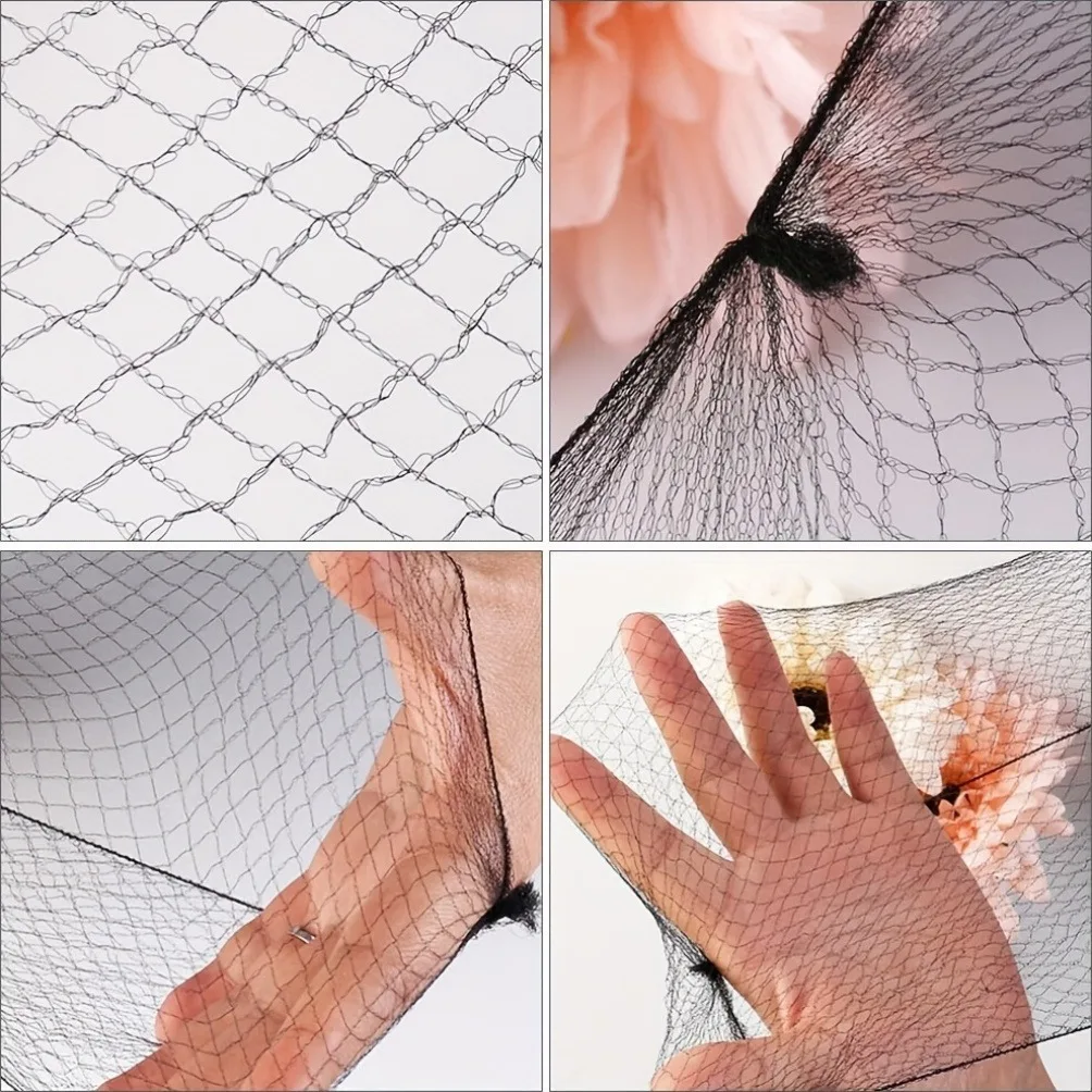 60 Stück strapazierfähige Nylon-Haarnetze für Duttfrisuren, Haarstyling-Werkzeug, schwarz, beige, braun, 5 mm Haarnetz für Perücken, Haarnetz zum Haarstyling – Detail 4