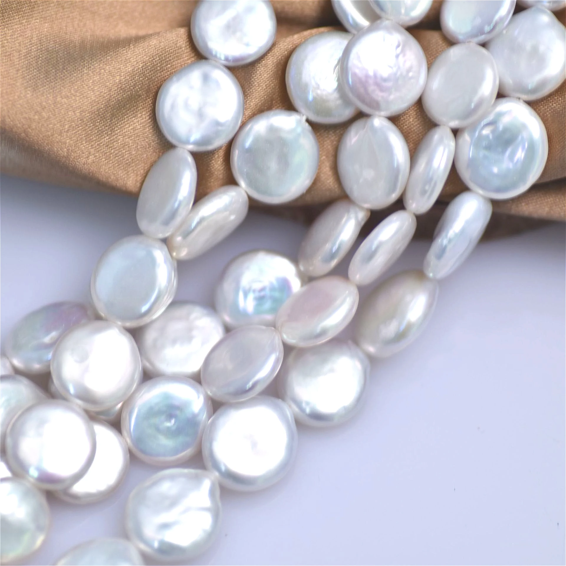 خرز لؤلؤ طبيعي أبيض مشع مستدير - مراجعة Jewelry Making The Well وسعره