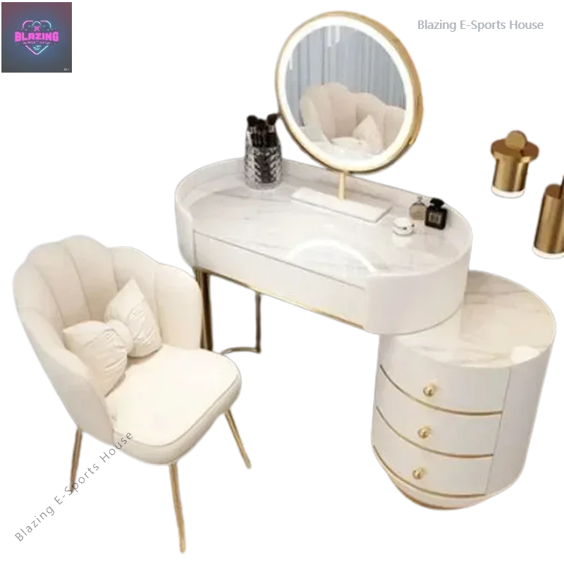 Nordic Luxury Vanity Table Container Drawer Minimalist European Dressing Table Woman White Schminktisch Furniture Makeup