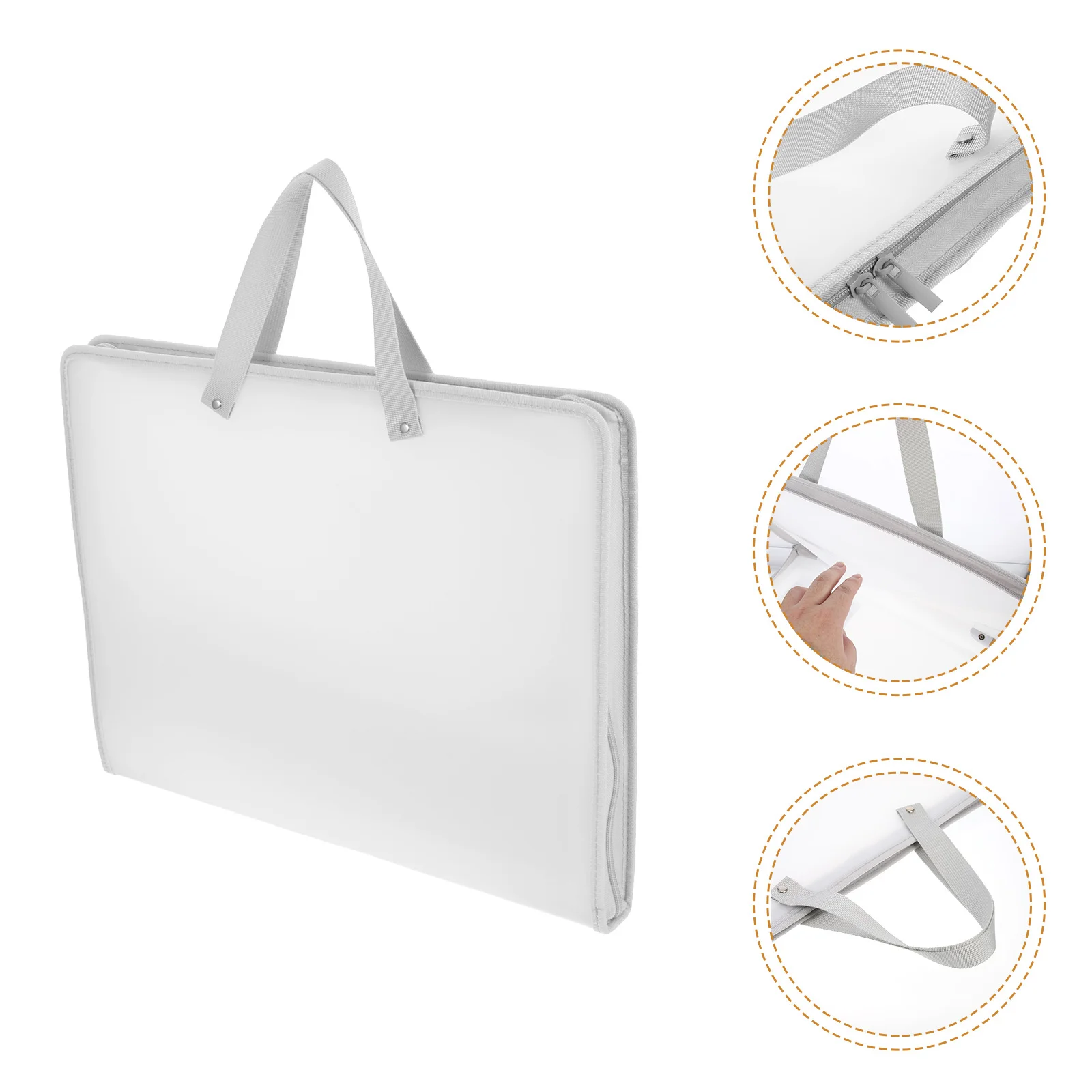 Portable Painting Portfolio Art Student Supplies Waterproof Durable Handheld File Storage Organizer for Documents