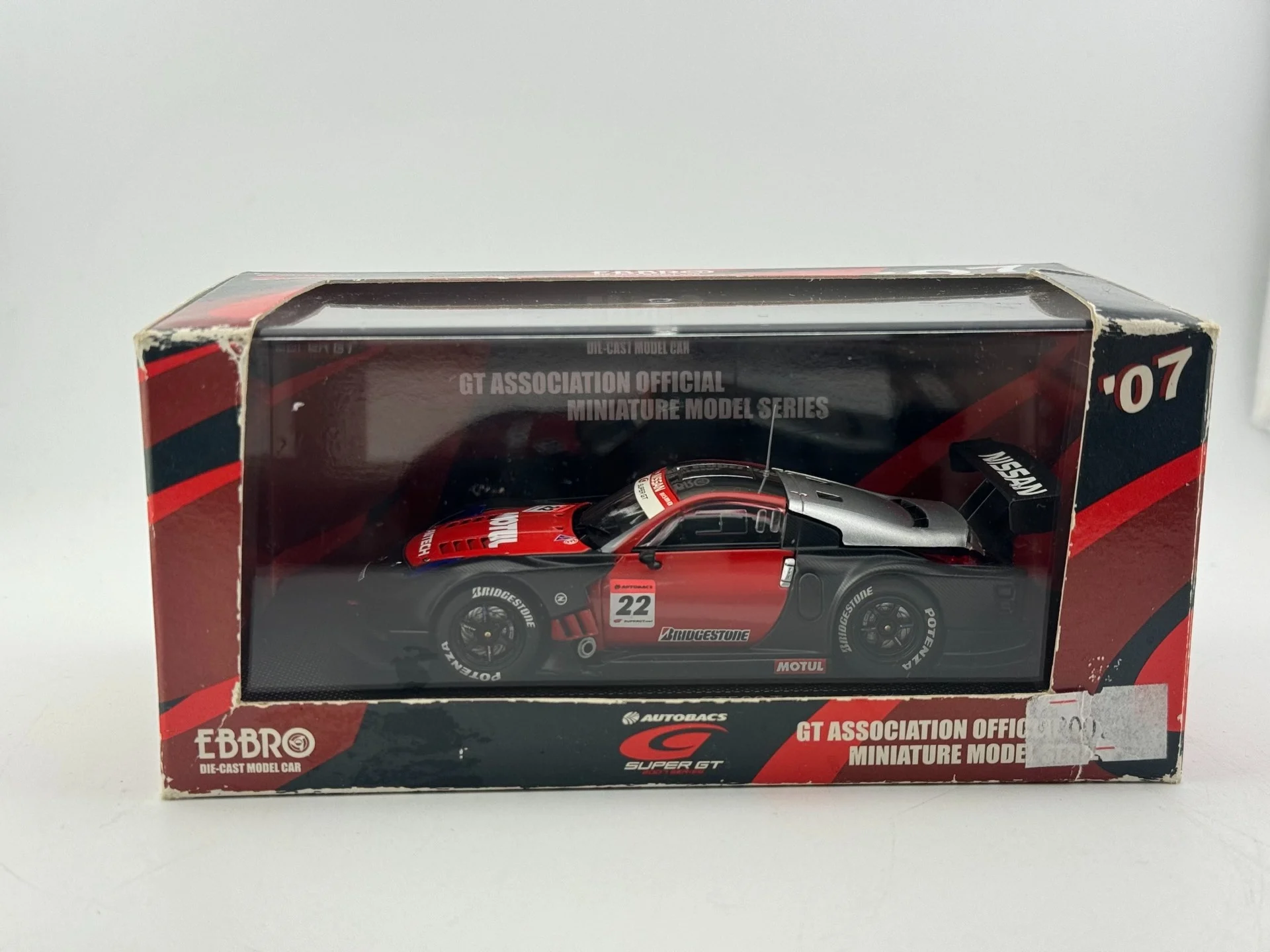 

Модель гоночного автомобиля EBBRO 1/43 MOTUL AUTECH Z Super GT500 Test Car 2007 года, литая под давлением # Модель автомобиля из сплава 22 Alloy