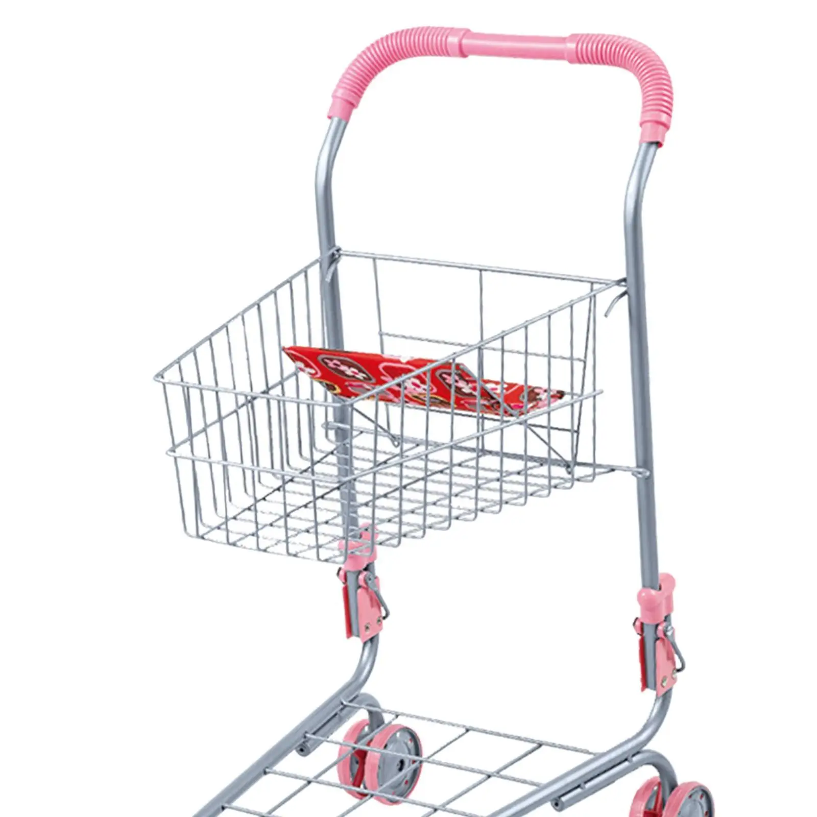 어린이 쇼핑 카트 쇼핑 카트 장난감 쉬운 조립 가짜 음식 액세서리 슈퍼마켓 트롤리 장난감 어린이를위한 식료품 카트